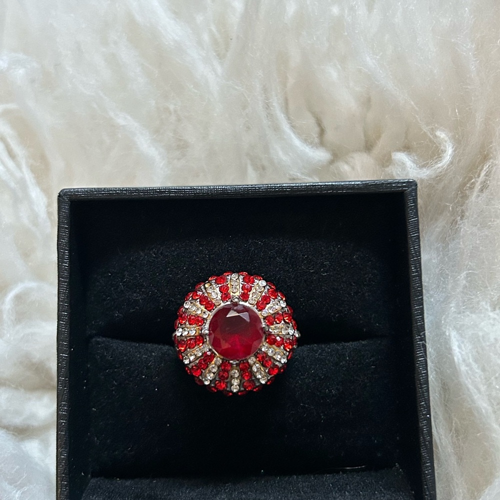 Faux Ruby and Diamond costume jewelry